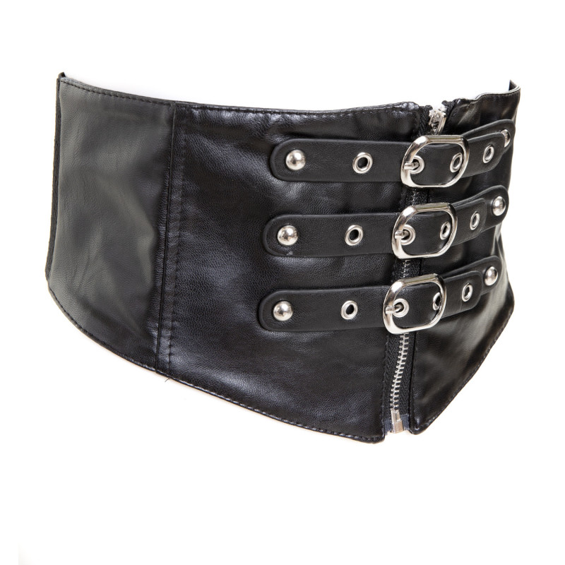 Gothic Corset Belt with Buckles