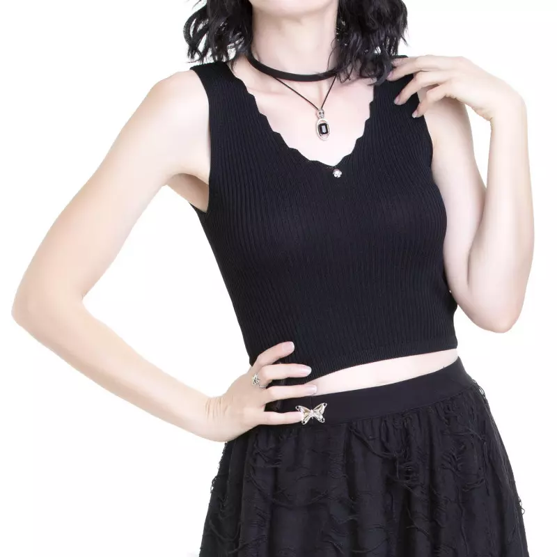 Ribbed Top with Skull from Style Brand at €12.99