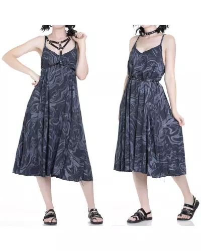 Graues Kleid mit Druckmuster der Style-Marke für 16,00 €