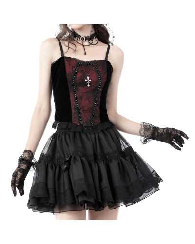 Gothic Top mit Kreuz