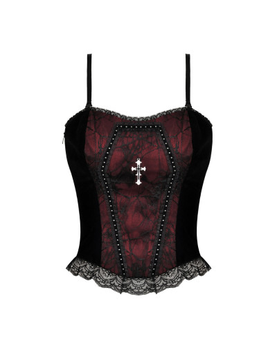 Gothic Top mit Kreuz