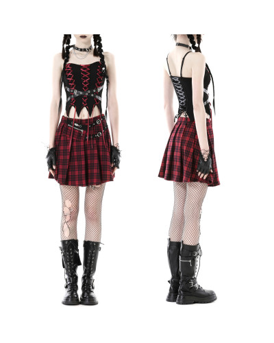 Schwarz-Rotes Top