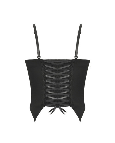 Top Gótico Preto e Vermelho