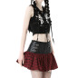 Skirt with Red and Black Tartan