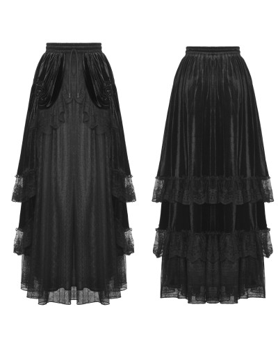 Saia Elegante com Renda