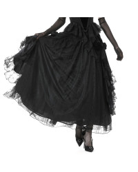 Saia Gótica Elegante com Renda