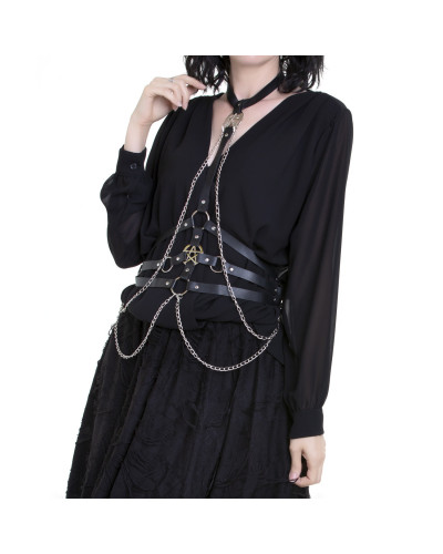 Gothic Harness with Pentagrams