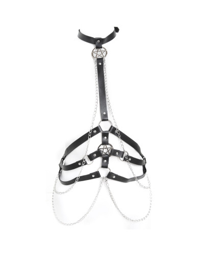 Gothic Harness mit Pentagrammen