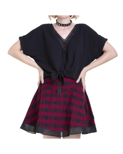 Gothic T-Shirt with V-Neckline