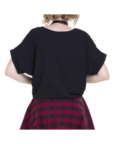T-Shirt Gothique avec Décolleté en V