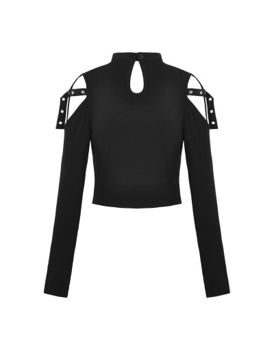 Gothic T-Shirt mit Schnürung