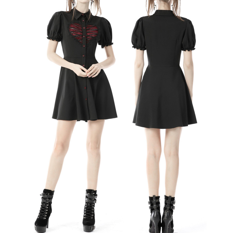 Vestido Rojo y Negro