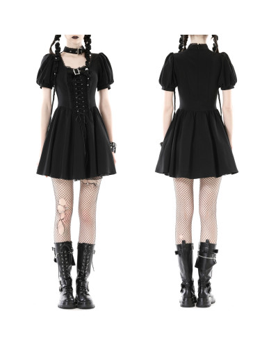 Vestido Gótico con Hebillas