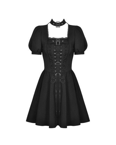 Vestido Gótico con Hebillas