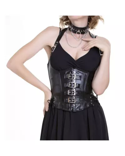 Underbust Corset with Buckles from Style Brand at €29.90
