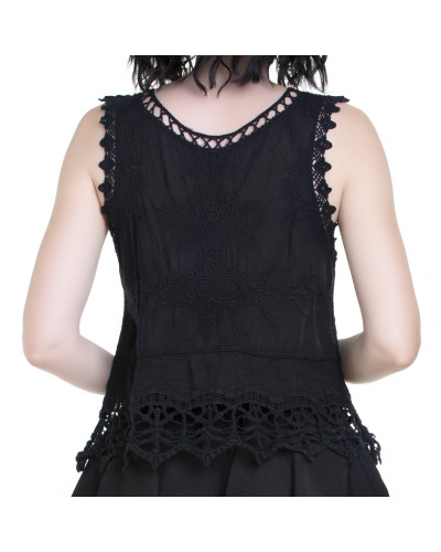 T-Shirt Gothique avec Guipure
