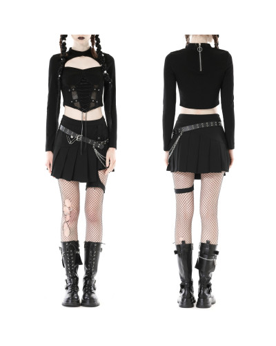 Gothic T-Shirt with Mesh