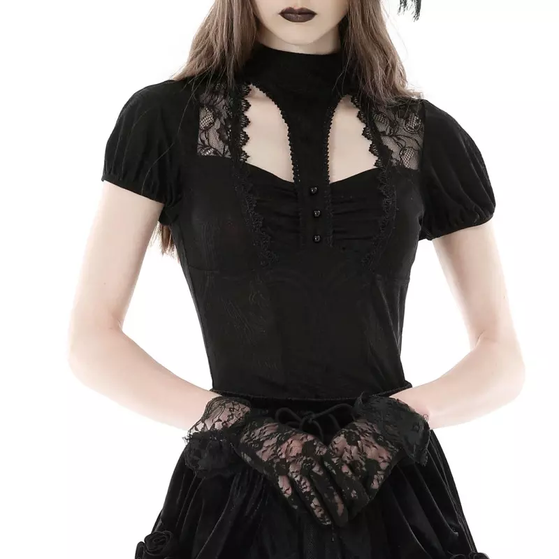 T-Shirt with Lace from Dark in Love Brand at €39.00