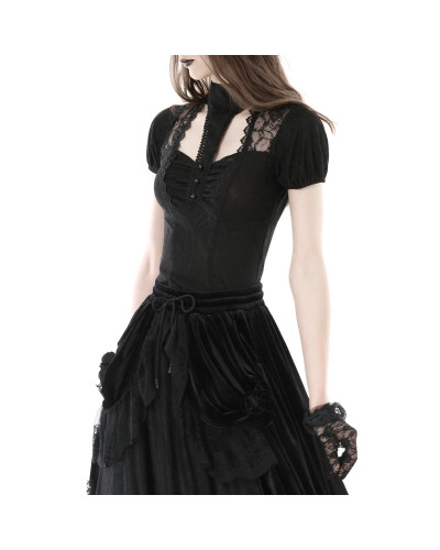 Gothic T-Shirt with Lace