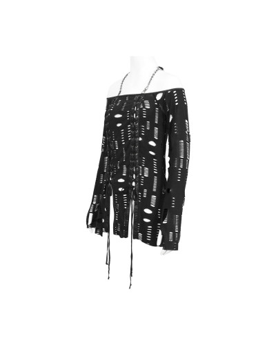 Gothic T-Shirt with Holes