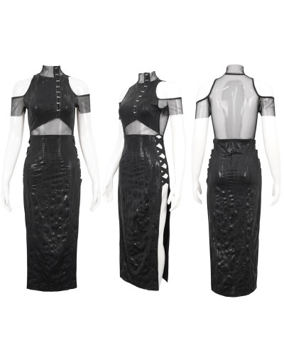 Vestido Gótico com Tule