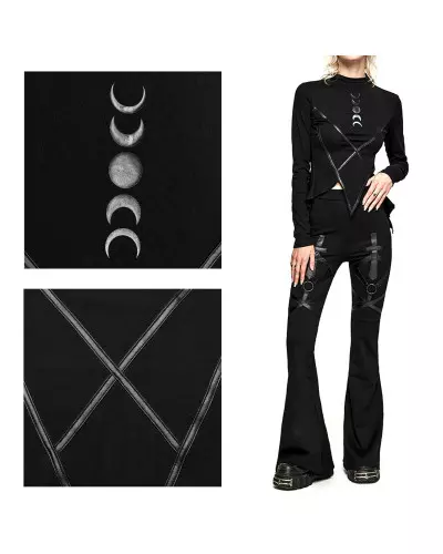 T-Shirt with Moons from Punk Rave Brand at €35.50