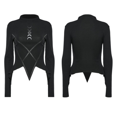 T-Shirt Gótica com Luas