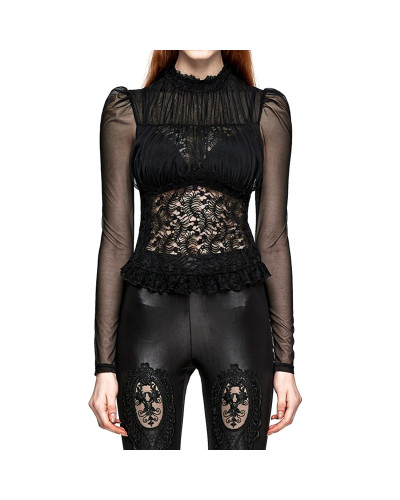 Gothic T-Shirt with Lace