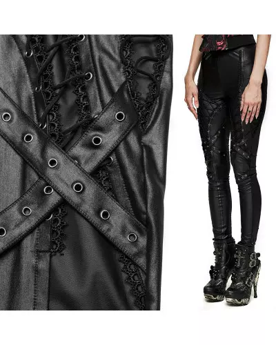 Pants with Lacings from Punk Rave Brand at €63.90