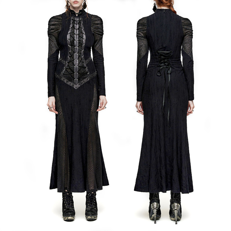 Langes Schwarzes Kleid
