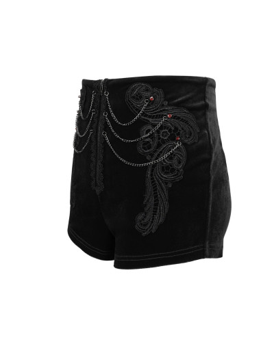 Short Gothique avec Chaînes