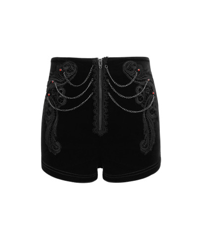 Short Gothique avec Chaînes