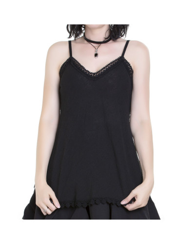 Gothic Leinentop mit Trägern