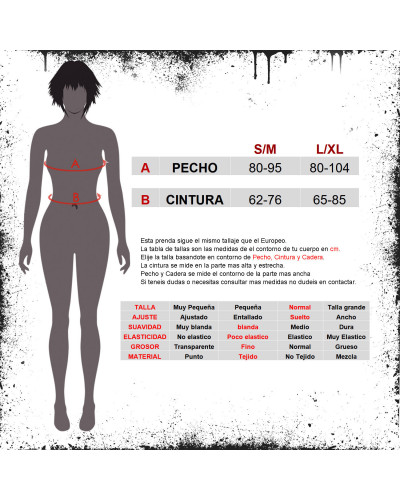 T-Shirt Gótica com Alças de Renda