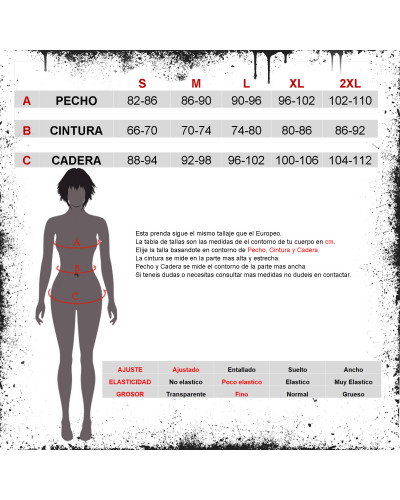 Asymmetrisches Gothic Top