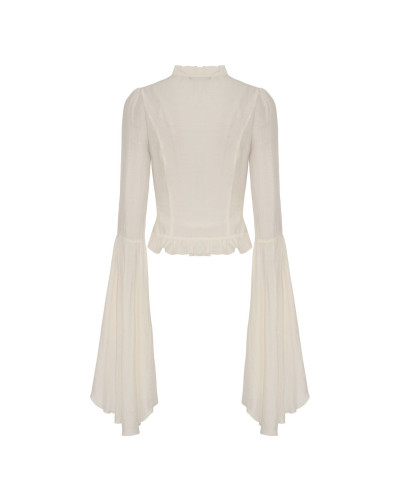 Blusa Steampunk Blanca