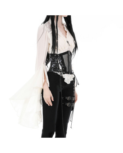 Blusa Steampunk Blanca