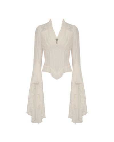Blusa Steampunk Blanca