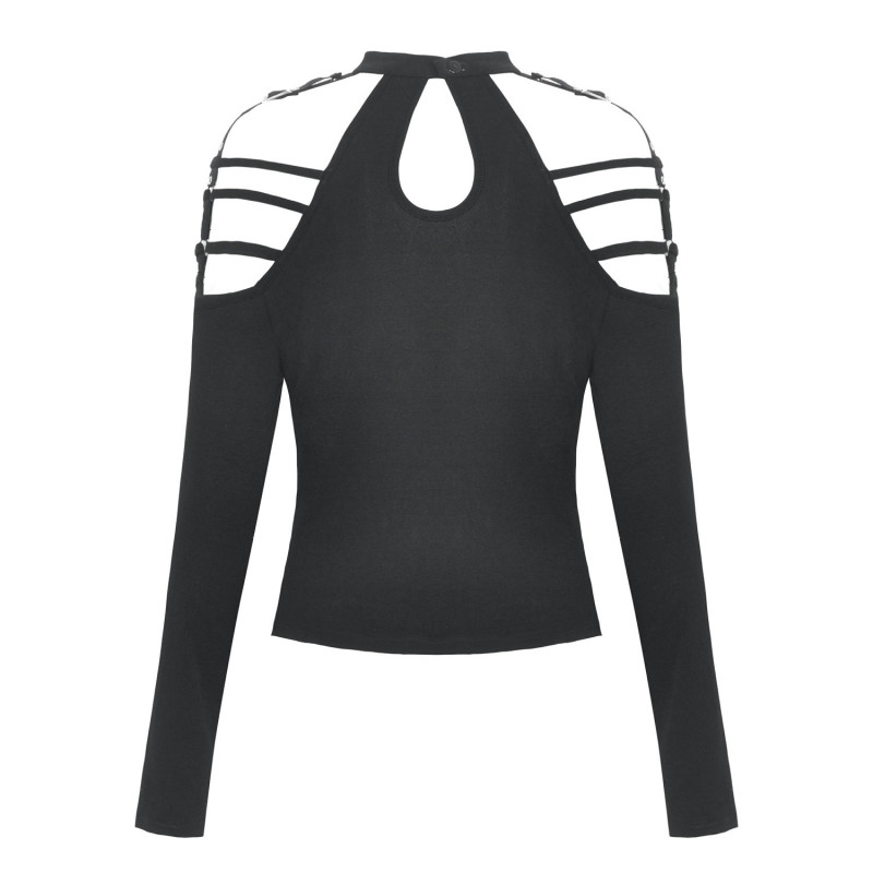 Gothic T-Shirt with Buckles