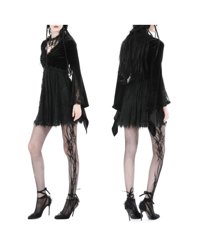 Vestido Gótico con Encaje