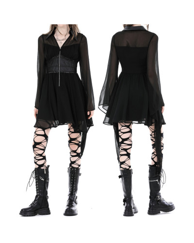 Vestido Gótico con Tul