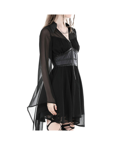 Vestido Gótico con Tul