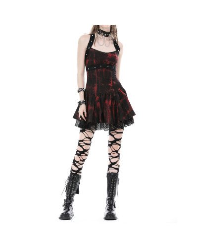 Vestido Rojo y Negro