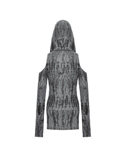 Vestido Gótico Curto com Capuz