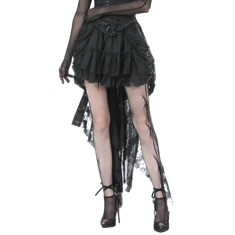 Elegant Gothic Skirt with Lace
