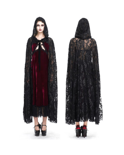 Long Gothic Tulle Cape