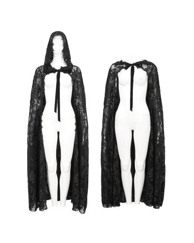 Long Gothic Tulle Cape
