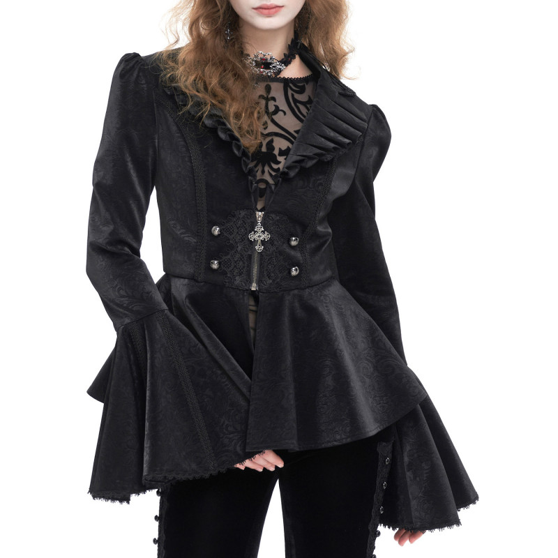 Chaqueta Gótica Elegante Negra