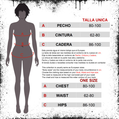 Camiseta Gótica Elástica