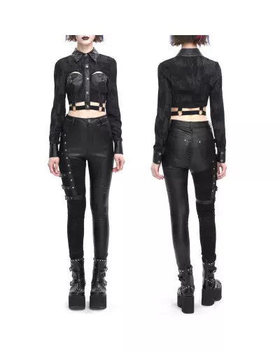 Kurzes Schwarzes Hemd der Devil Fashion-Marke für 67,50 €